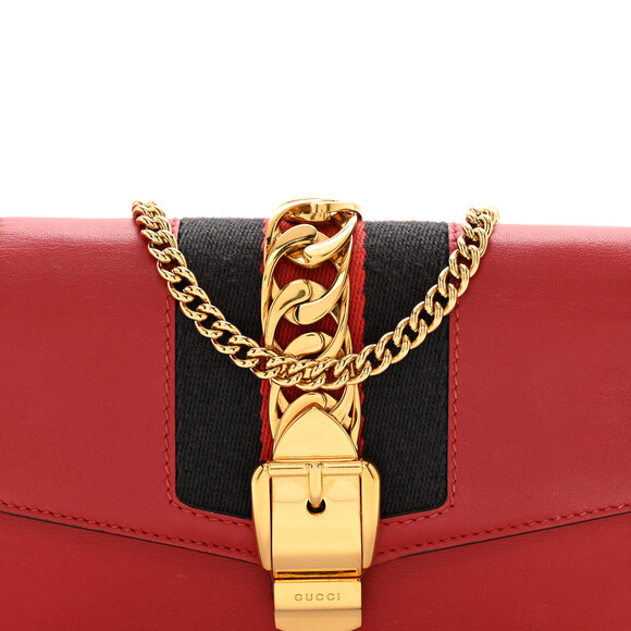 Gucci Calfskin Super Mini Sylvie Chain #184398G71B - Picture 7 of 9